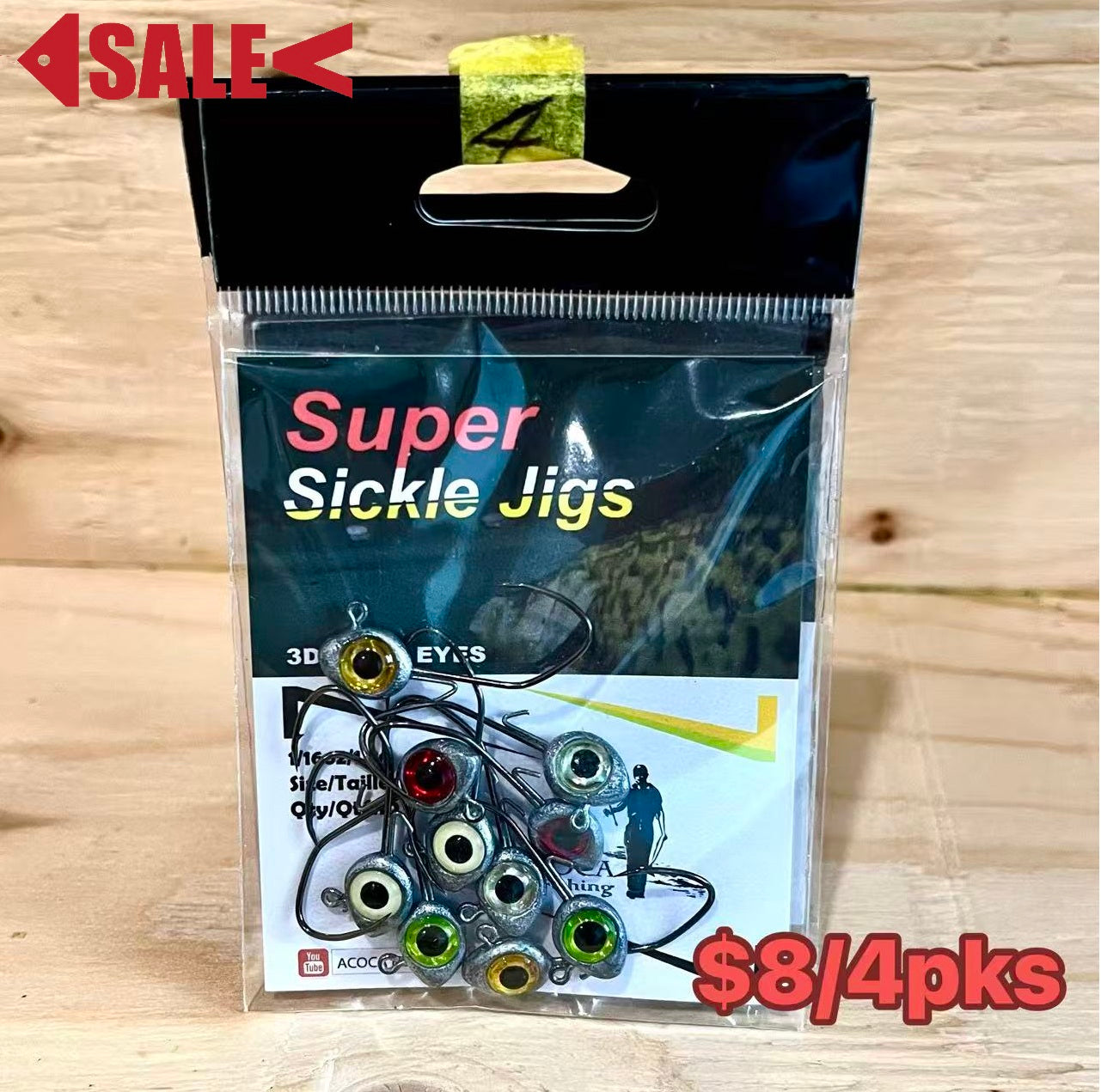 清仓:SUPER骚™ 系列 大眼镰刀钩 Ⅱ 1/16oz 混装