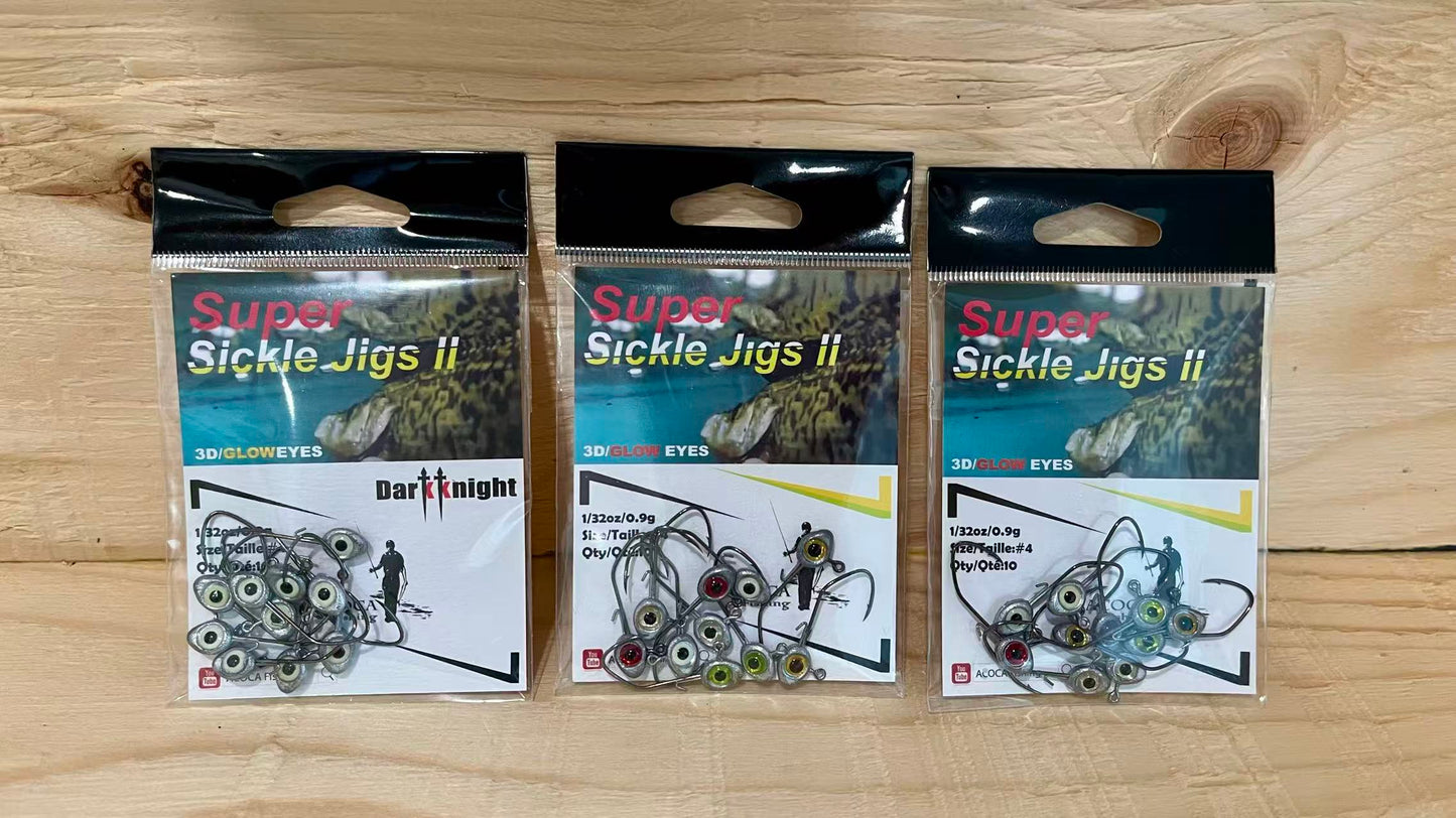 Clearance: SUPER™ Sickle Jigs I I 1/16oz, 1/32oz