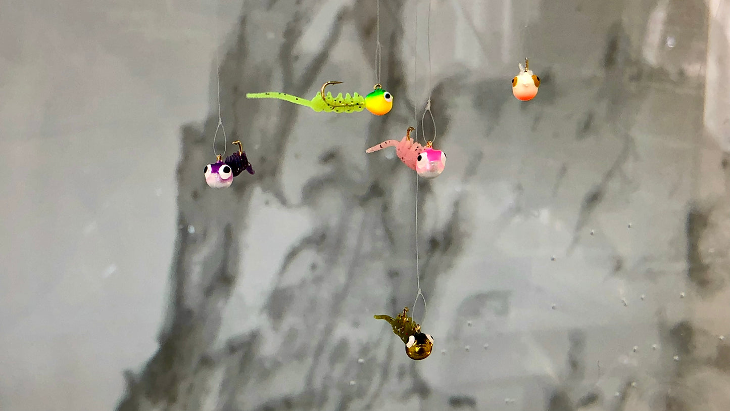 ACOCA H SUPER™ Ice Jigs Bubble Eyes Five Cuties 1/18 oz 1.5 g Hook #10 5/pack