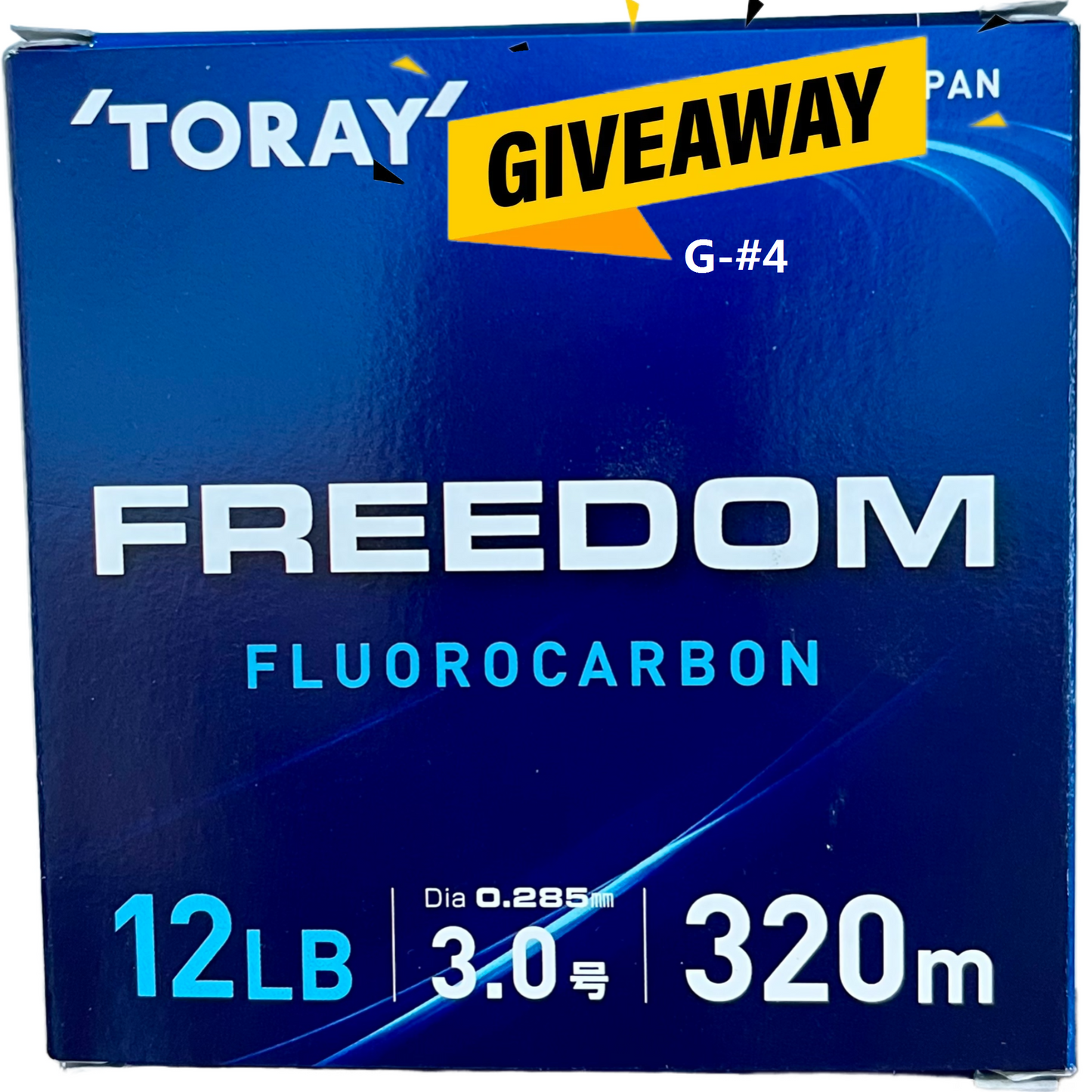 ACOCA Giveaway-#4 Toray Freedom 320m Fluorocarbon Fishing Line