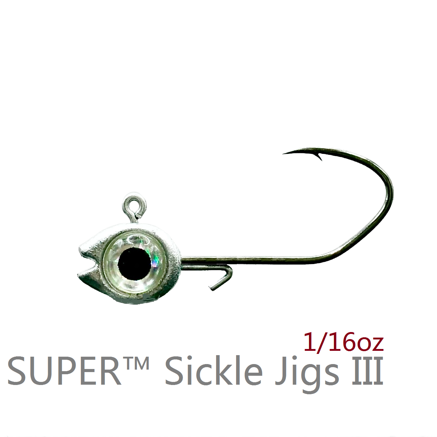 ACOCA Crappie Jig SUPER Sickle Jigs 1/16oz Mixed Color Small profile Big eyes for Crappie fishing