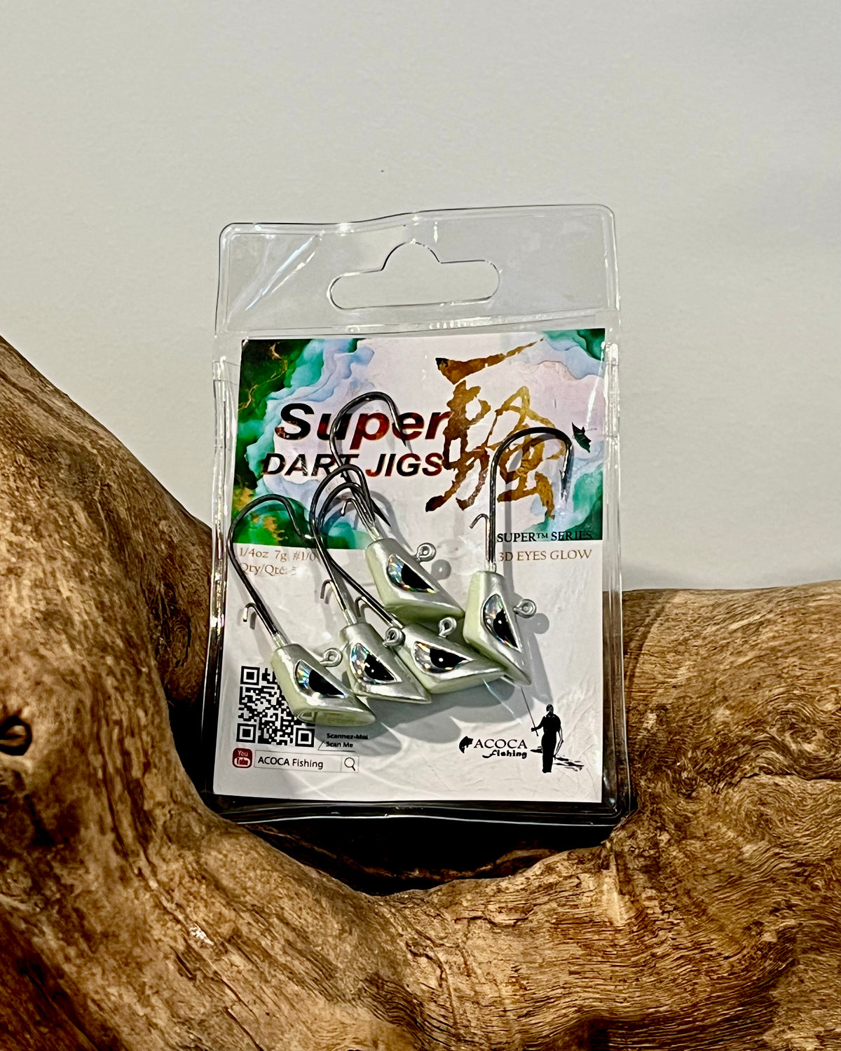 ACOCA SUPER™ Dart Jigs 1/4oz 7g Wide Hook #1/0 5/Pack
