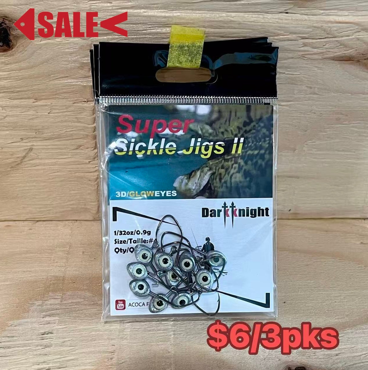 Clearance: SUPER™ Sickle Jigs I I 1/16oz, 1/32oz