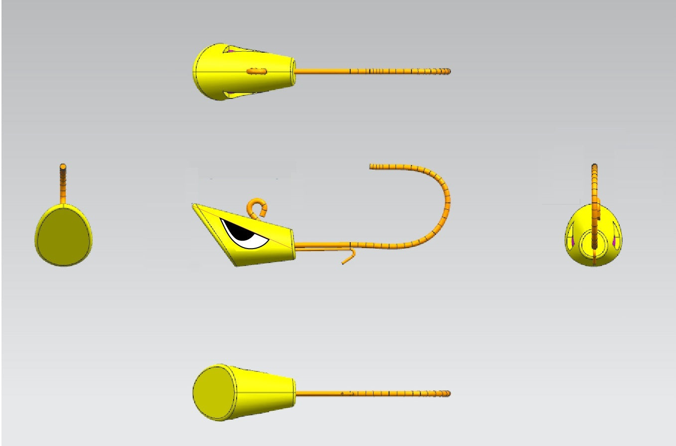 Cuarzo Mineral Zeck Dart Jig Head Gr. 3/0 5g 7g 10g 14g 3 Stück Jigkopfhaken Jigheads Camiseta Xerez